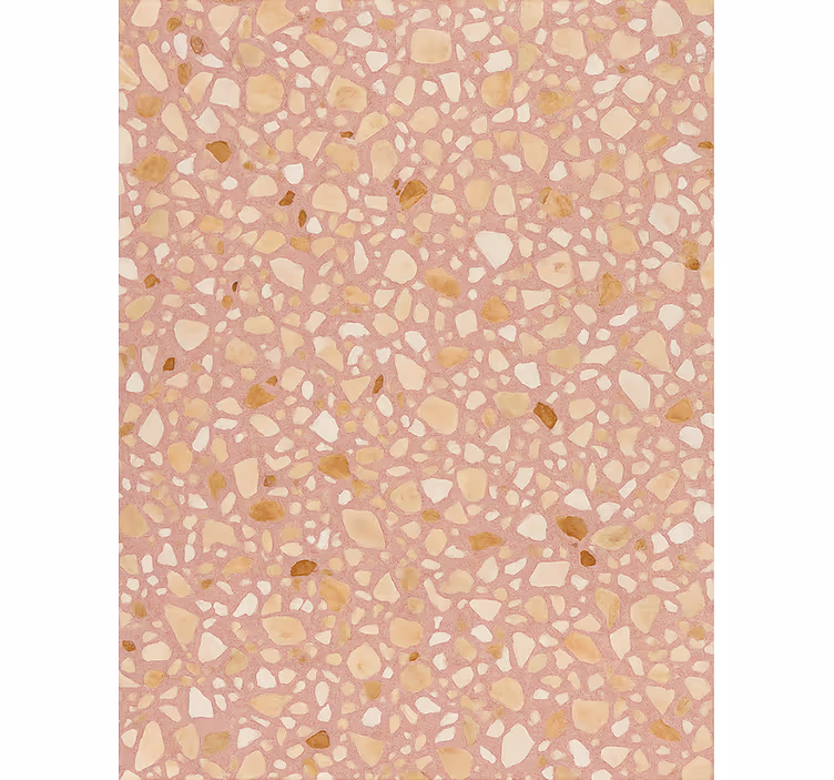 Behang stenen rose earth terrazzo - TenStickers