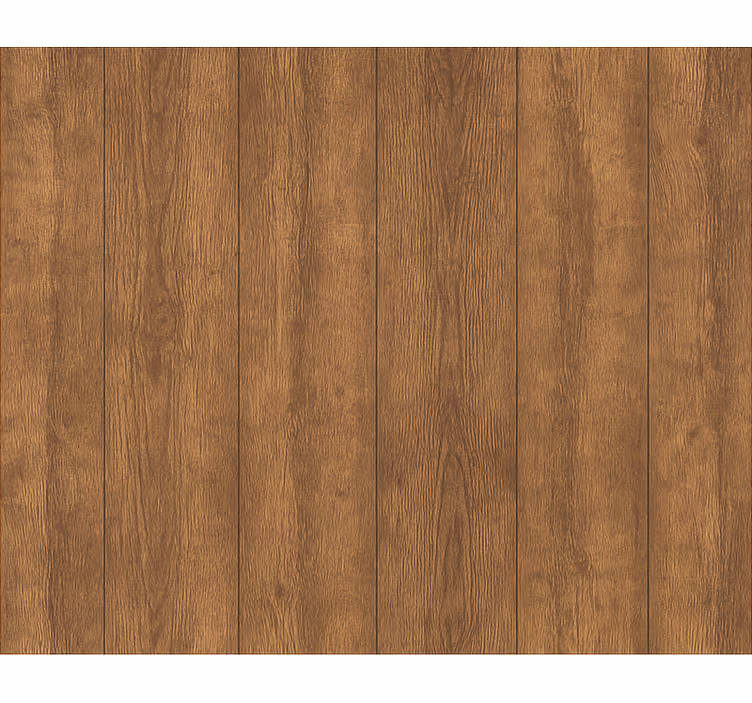 Hout behang rustiek walnoot houten plank - TenStickers
