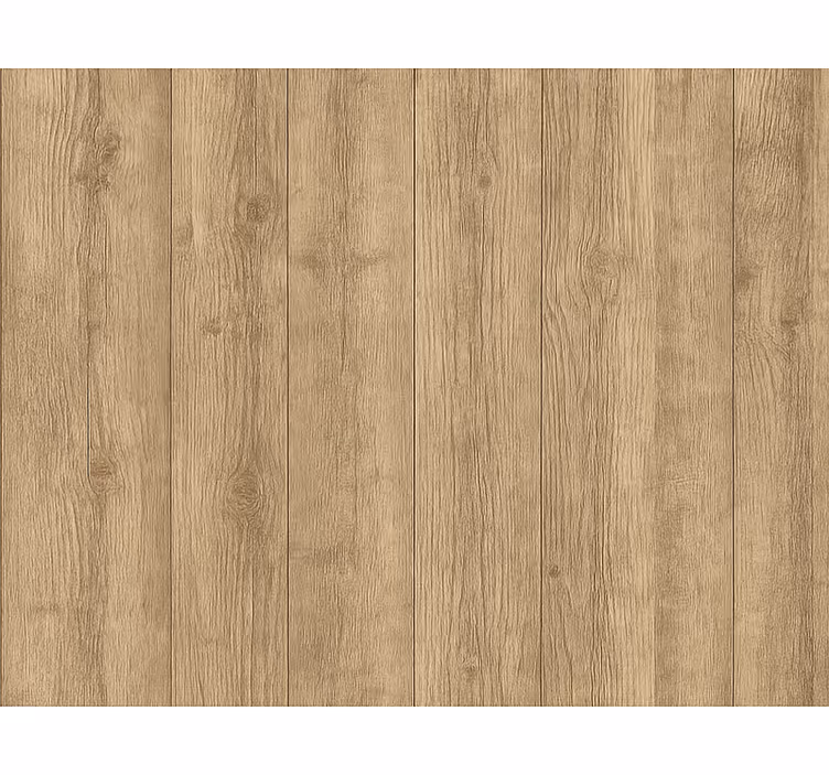 Hout behang natuurlijk geschuurd eiken verticaal - TenStickers