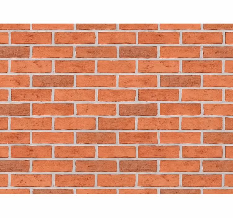 Bakstenen behang klassieke rode baksteen muur - TenStickers