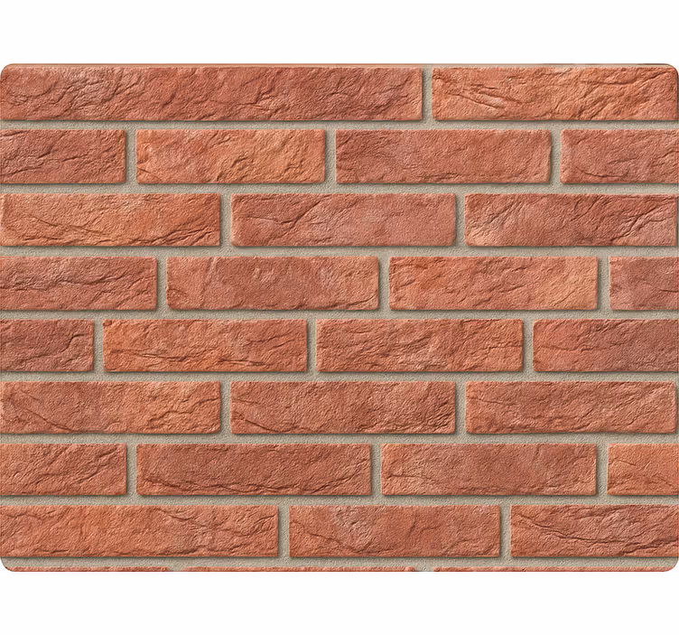Bakstenen behang blush watercolor tuin - TenStickers