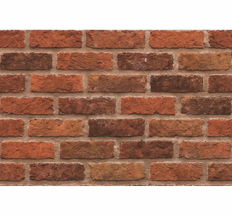 Woonkamer behang rode baksteen effect - TenStickers