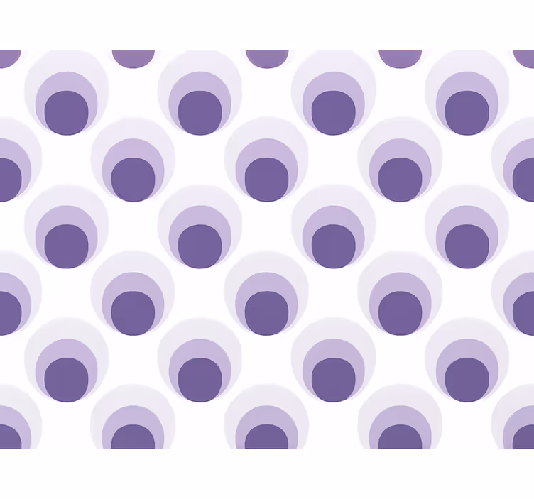 Woonkamer behang paarse cirkels laagjes ontwerp - TenStickers