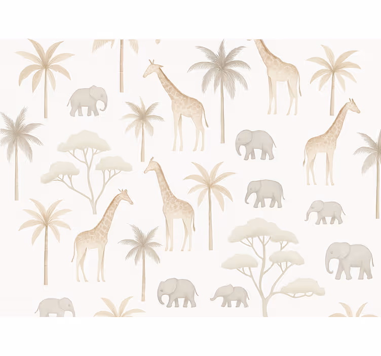 Behang kinderkamer kids savannah - TenStickers