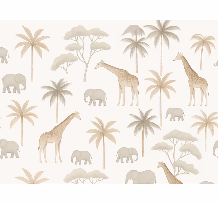 Behang kinderkamer kids savannah - TenStickers