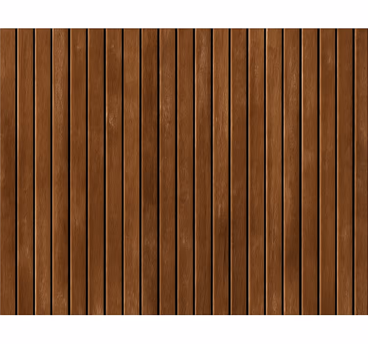 Woonkamer behang donkere bruine verticale houten planken - TenStickers