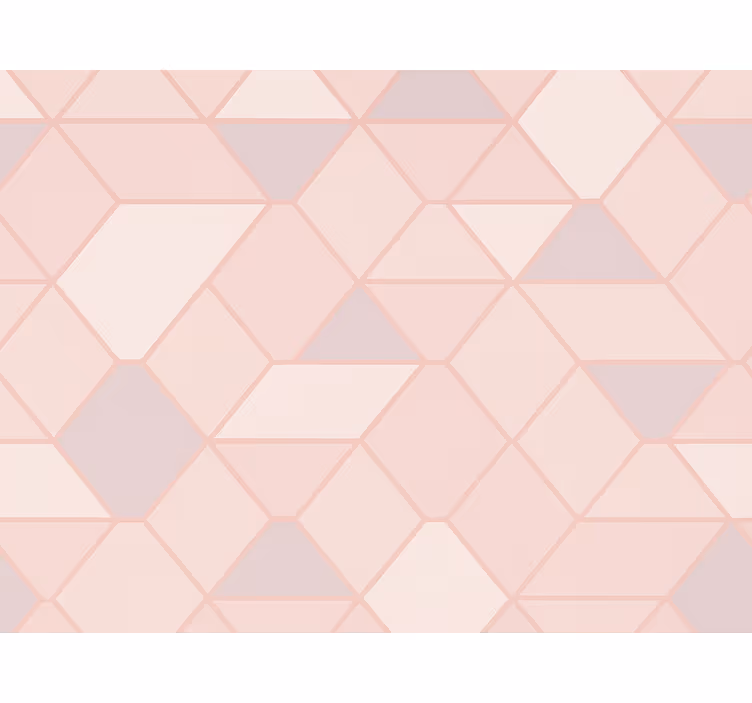 Behang kinderkamer moderne abstracte roze figuren - TenStickers