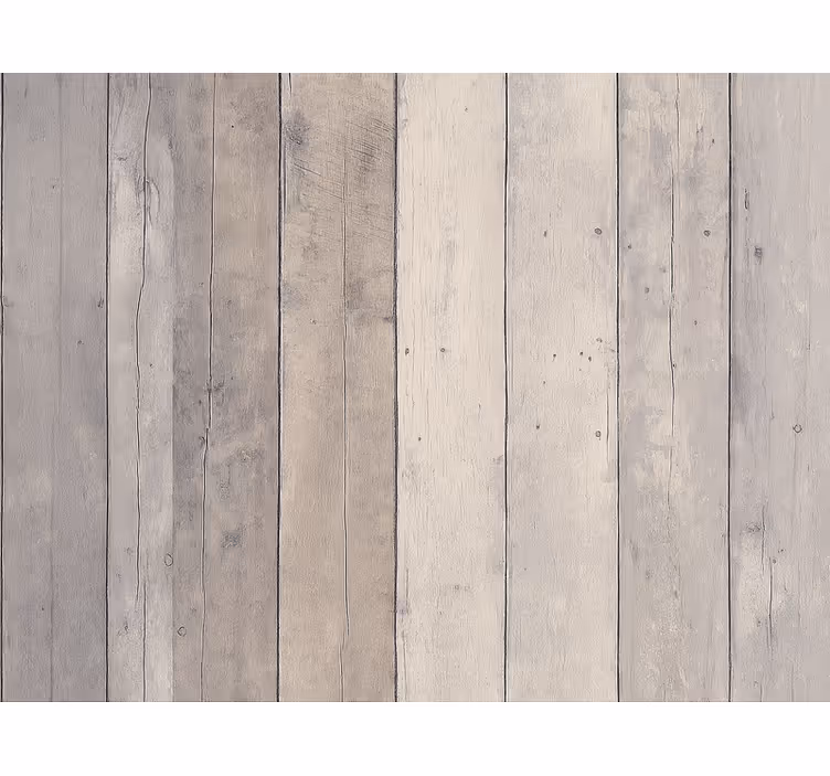 Woonkamer behang met gewassen houtpaneel effect - TenStickers