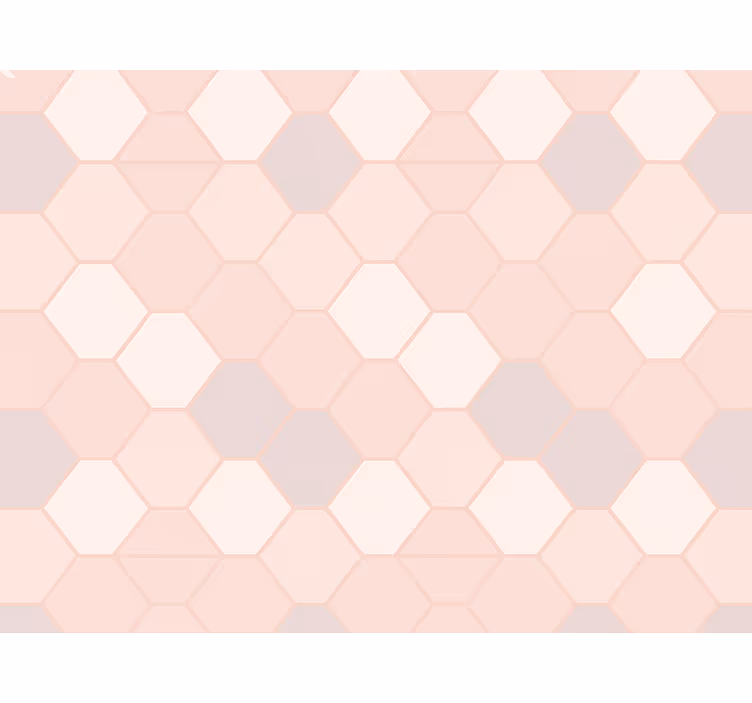Behang kinderkamer moderne abstracte roze figuren - TenStickers