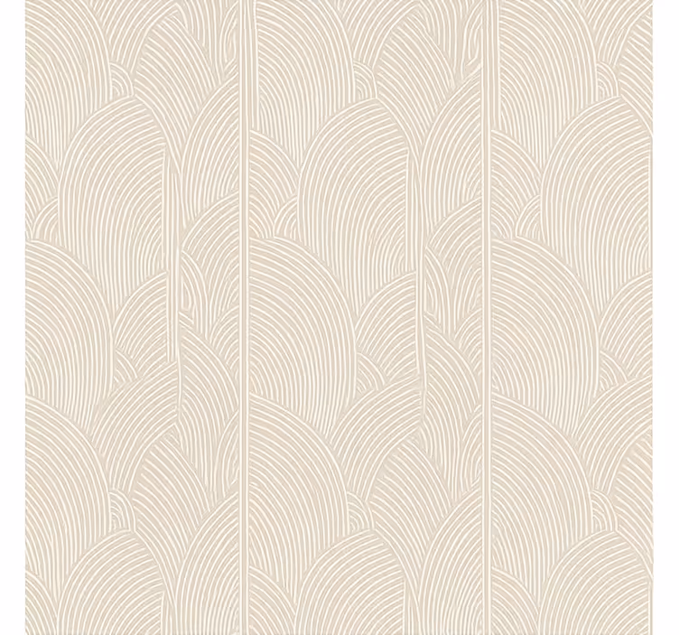 Woonkamer behang soft boog geometrisch patroon - TenStickers