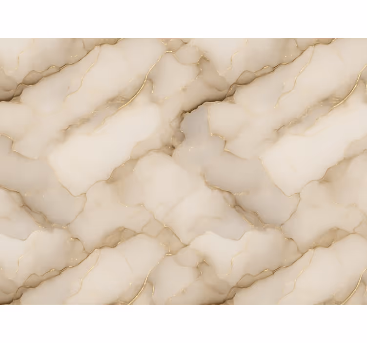 Behang hoofd slaapkamer luxe wit en goud marmer - TenStickers