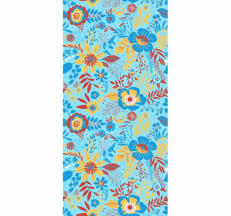 Behang bloemen voorjaarsbloemen - TenStickers