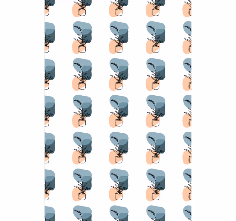 Behang bloemen minimalistisch orchideeën ontwerp - TenStickers