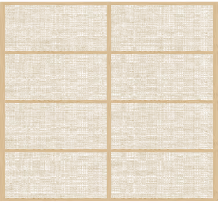 Behang hoofd slaapkamer japanse panelstructuur - TenStickers