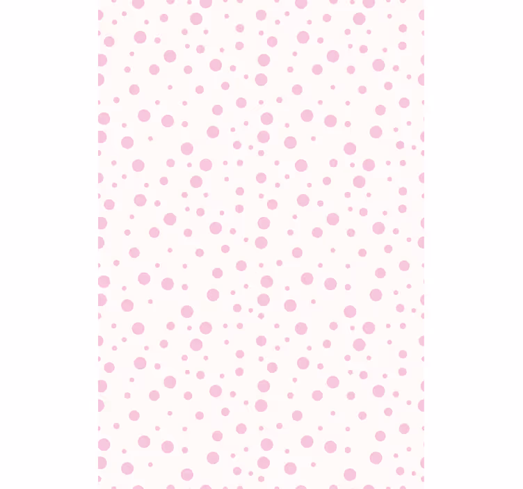 Behang hoofd slaapkamer mooie roze stippen - TenStickers