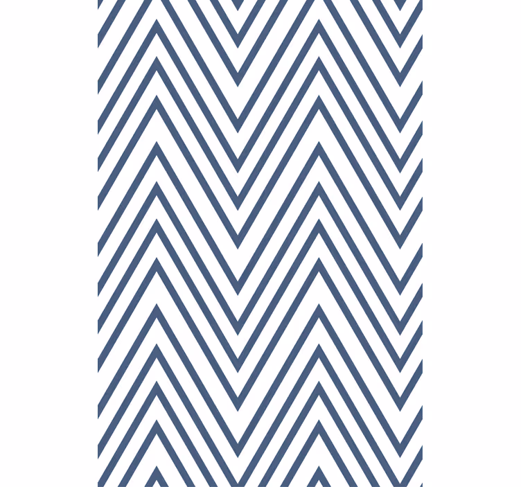 Behang hoofd slaapkamer zigzag lijnen patroon - TenStickers