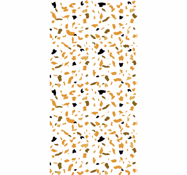 Behang hoofd slaapkamer warme kleuren terrazzo stijl - TenStickers