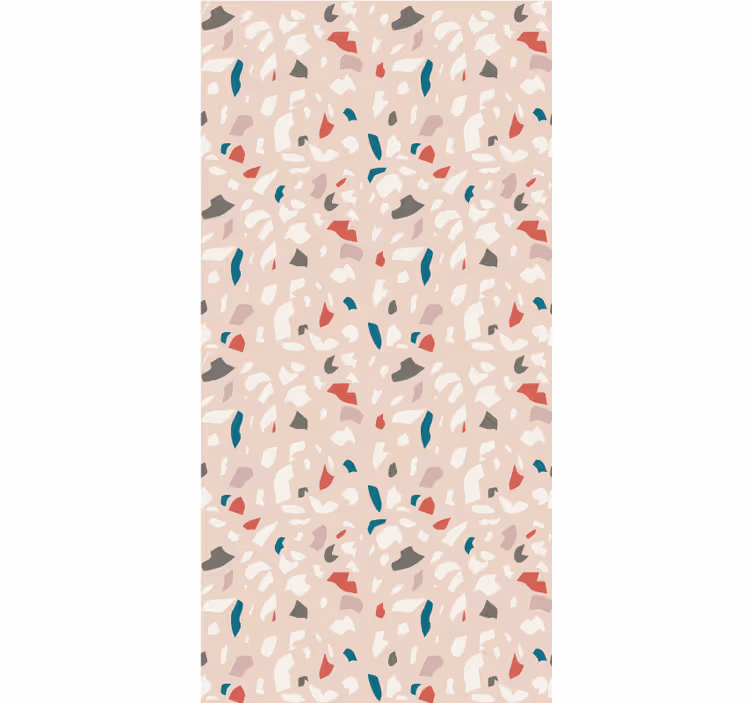 Behang hoofd slaapkamer terrazzo effect patroon - TenStickers