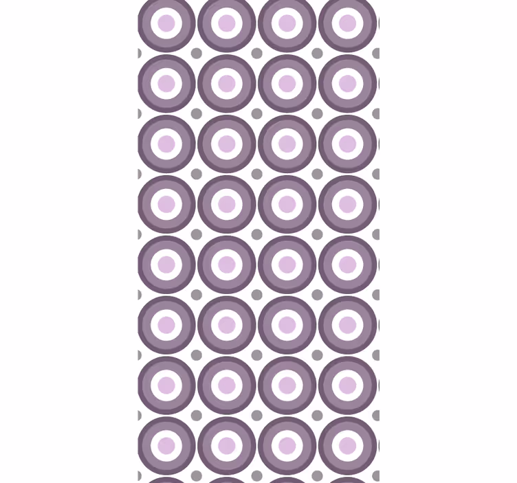 Behang hoofd slaapkamer lila jaren 70 stijl - TenStickers