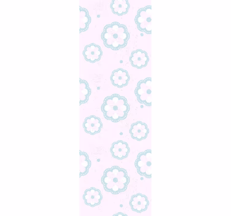 Behang slaapkamer roze patroon shabby chic - TenStickers