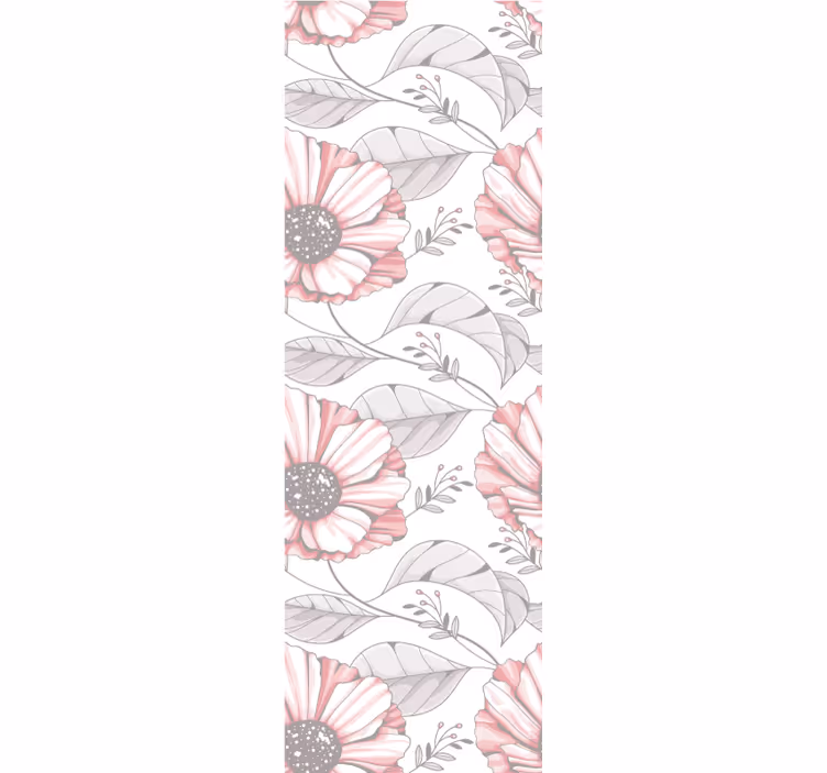 Behang slaapkamer elegant roze magnolia ontwerp - TenStickers