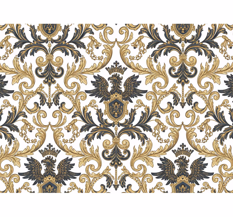 Behang hoofd slaapkamer glamoureus barok - TenStickers