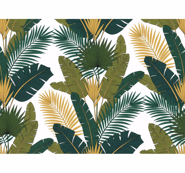 Woonkamer behang luxe palmbladeren - TenStickers