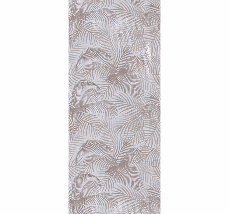 Behang slaapkamer grijs 80's elegante botanische - TenStickers