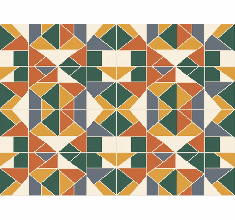 Abstract behang abstract geometrisch patroon - TenStickers