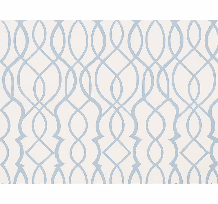 Geometrisch behang licht en luchtig blauw - TenStickers