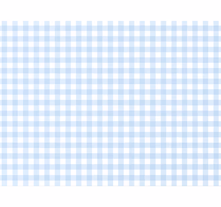 Behang vierkant licht en luchtig blauw gingham - TenStickers