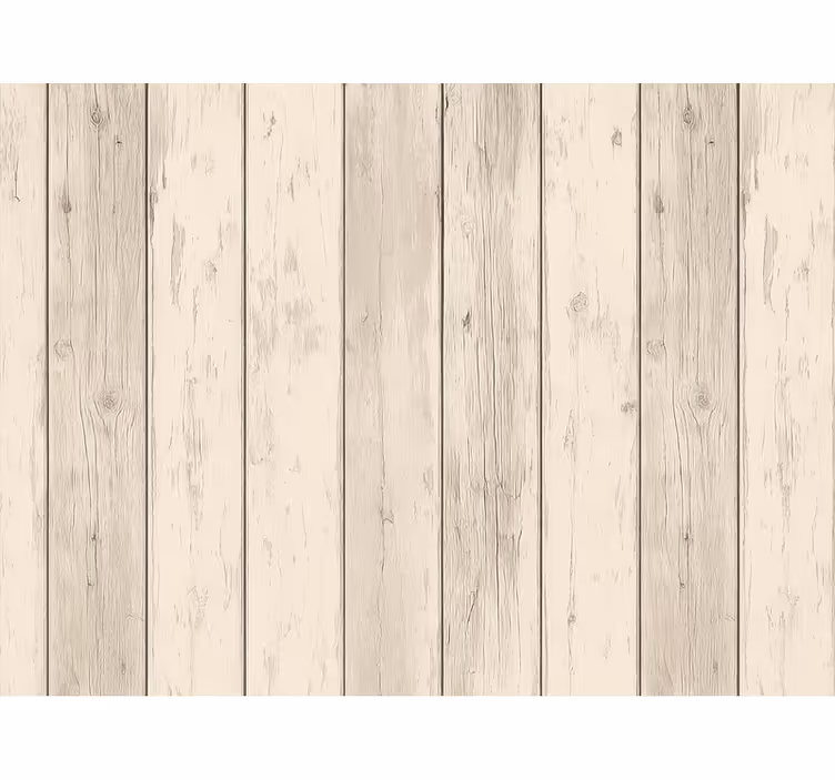Hout behang warmwit verouderd hout - TenStickers