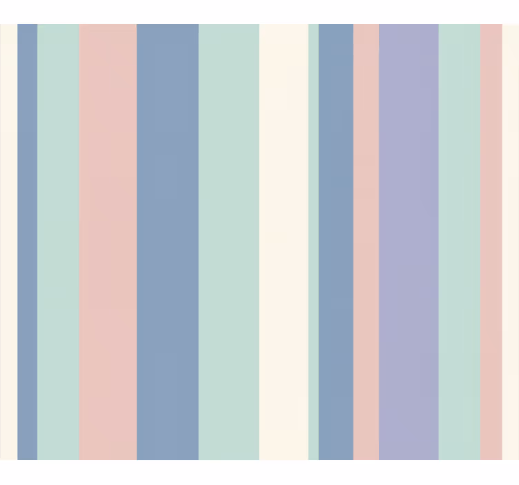 Behang verticale strepen rustige pastelstrepen - TenStickers