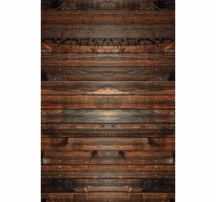 Behang bruin houten donkerbruin - TenStickers