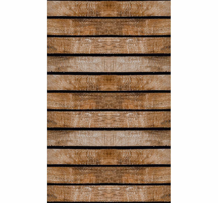 Behang bruin houten pallet - TenStickers
