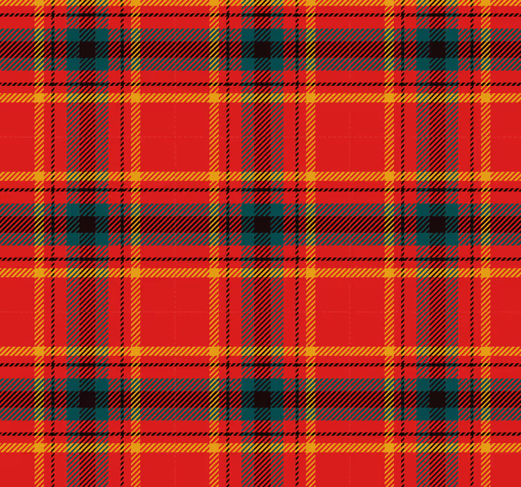 Rood behang kersttartan textuur - TenStickers