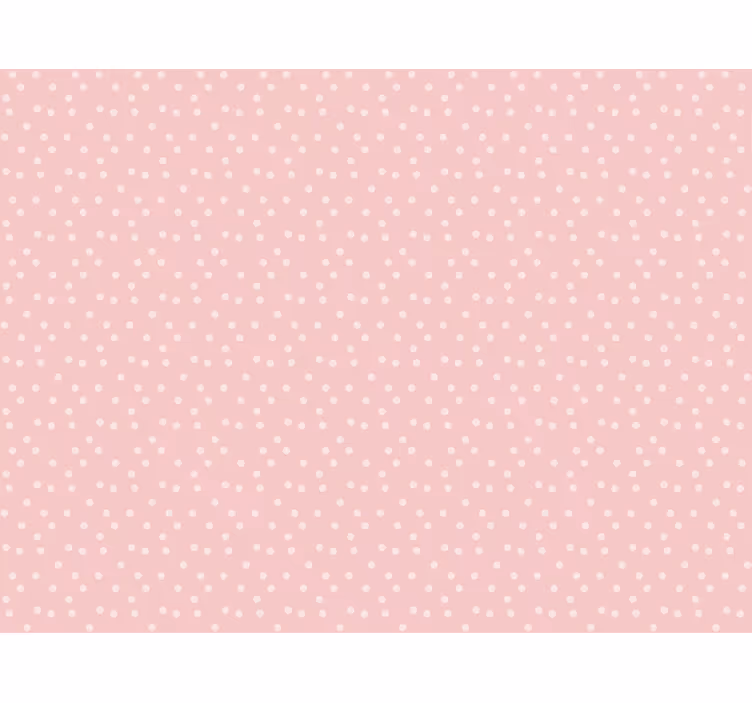 Behang roze zacht pastel babykleur achtergrond stippen - TenStickers
