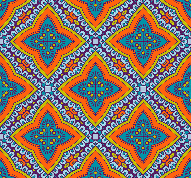 Geometrisch motief decor geometrisch behang - TenStickers