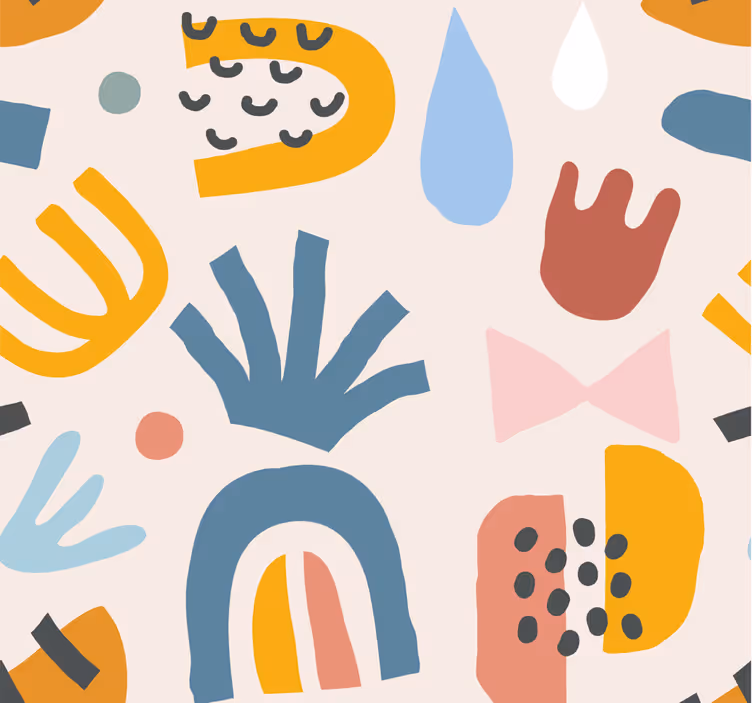 Bohemian patronen abstract behang - TenStickers