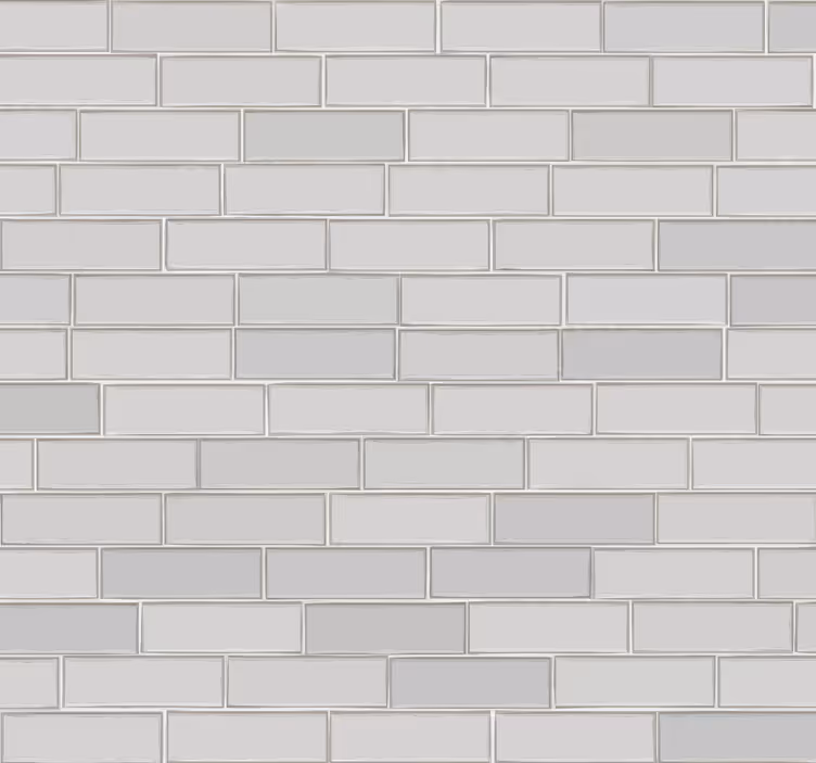 Witte bakstenen structuur behang - TenStickers