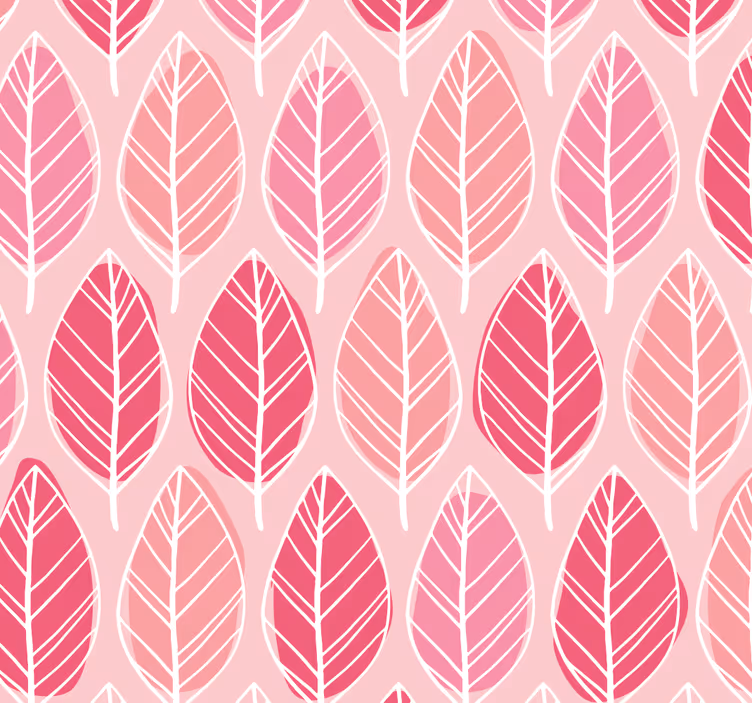 Behang met roze birkenwald - TenStickers