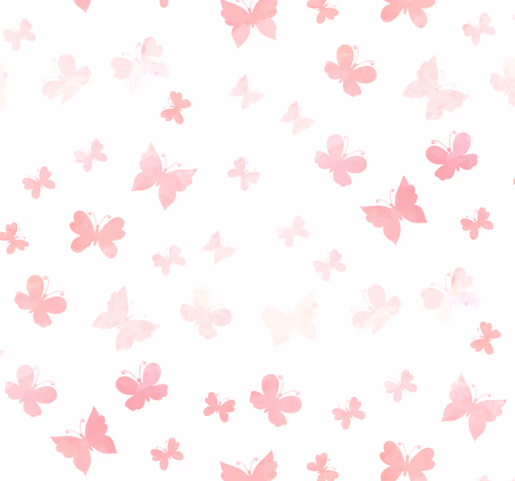 Vlinder behang Roze vlinders - TenStickers