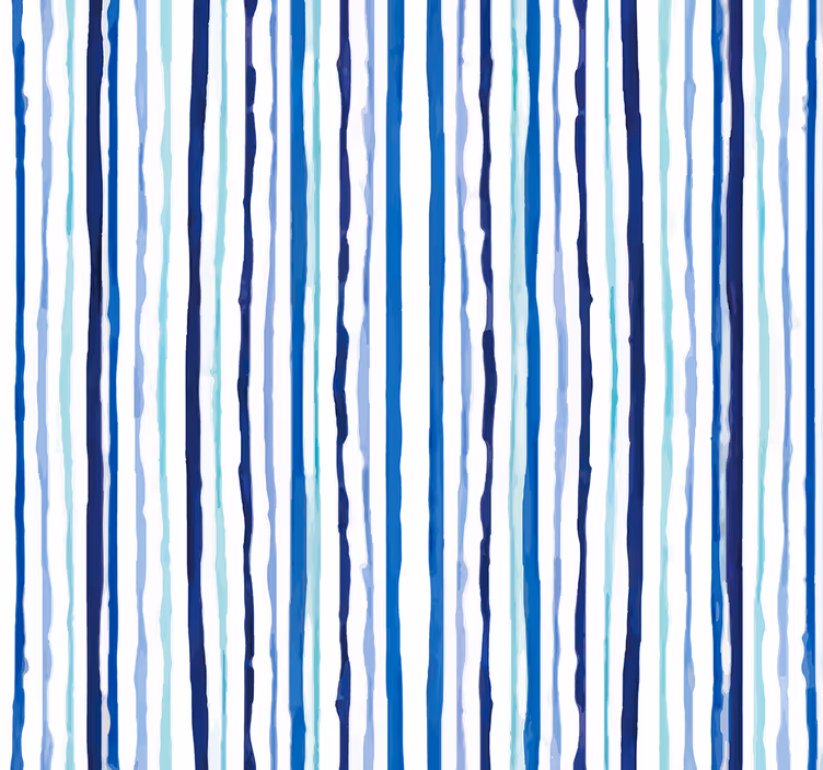 Blauw verticaal patroon strepen behang - TenStickers