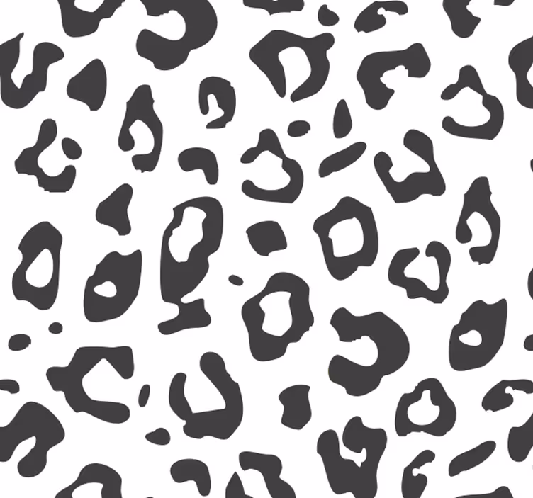 Zwarte luipaard behang woonkamer - TenStickers