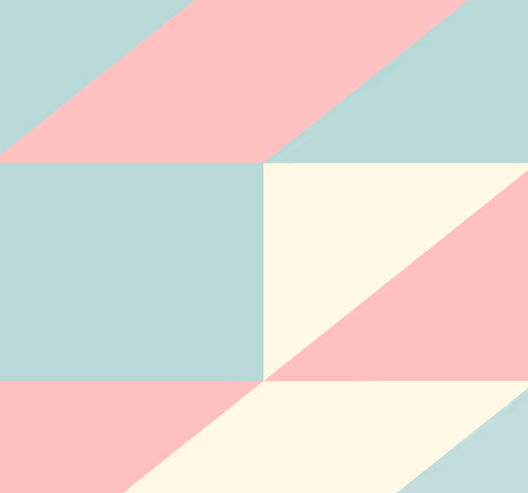 Geometrische pastel driehoeken geometrisch behang - TenStickers