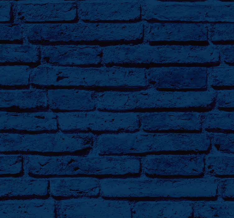 Baksteen behang Blauwe getextureerde baksteen - TenStickers