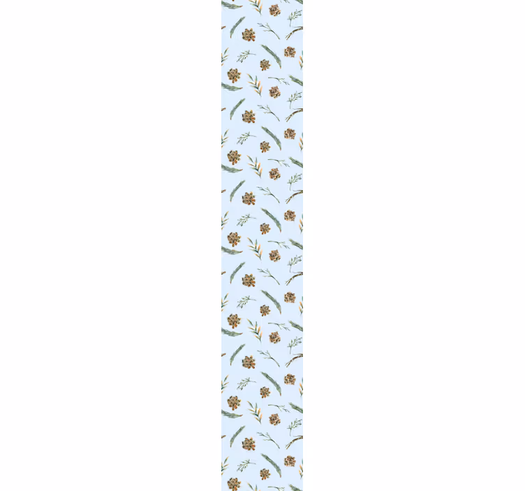 Zachte botanische print behang bloemen - TenStickers