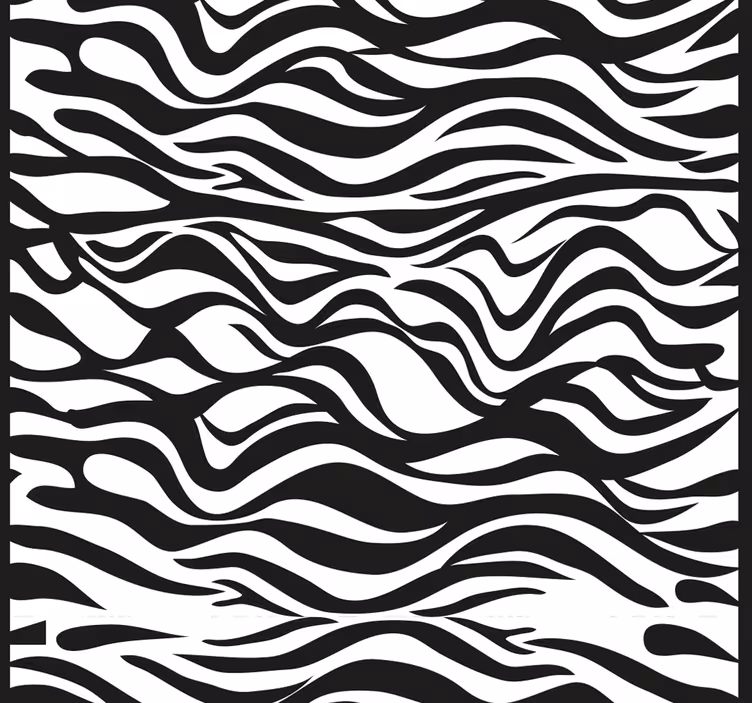 Zebra Strepen Patroon behang - TenStickers