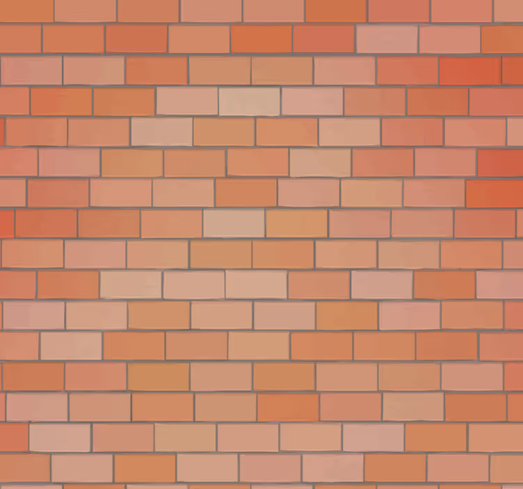 Bakstenen gevel patroon behang - TenStickers