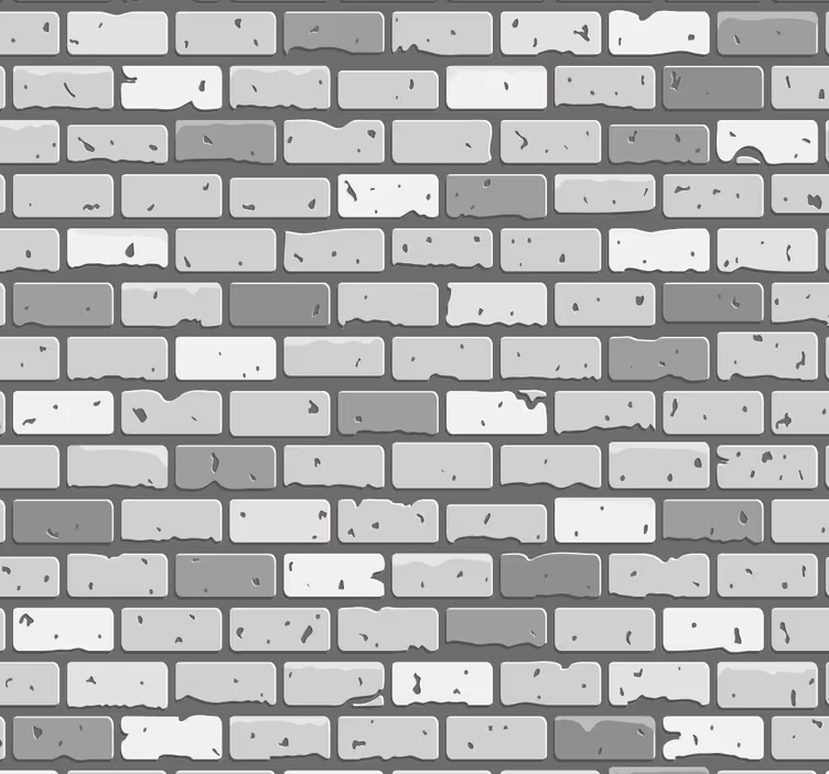 Getextureerde baksteen bakstenen behang - TenStickers